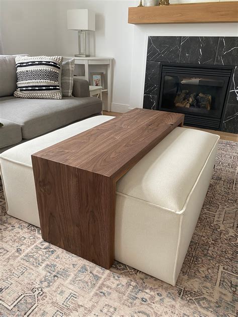 ottoman coffee table on wheels|footstool storage on wheels.